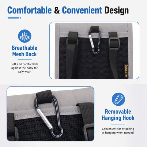 RFID-Protected Card Holder Ticket Coin Organizer Neck-Strap Passport & ID Pouch