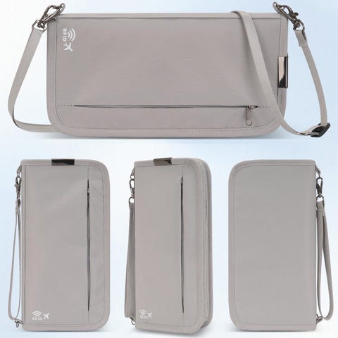 Passport ID Organizer RFID-Protected Cash Travel Document Pouch