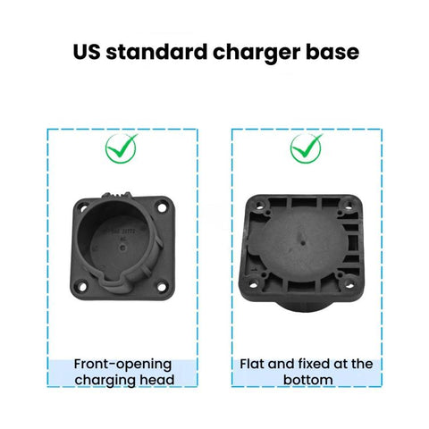 For US Standard J1772 EV Charger Holder Bracket Charging Socket, 5-Hole