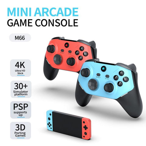 SJGAM M66 3-Piece Set HD 4K TV Game Console Large 3D Arcade Machine, 64GB, 128GB, 256GB