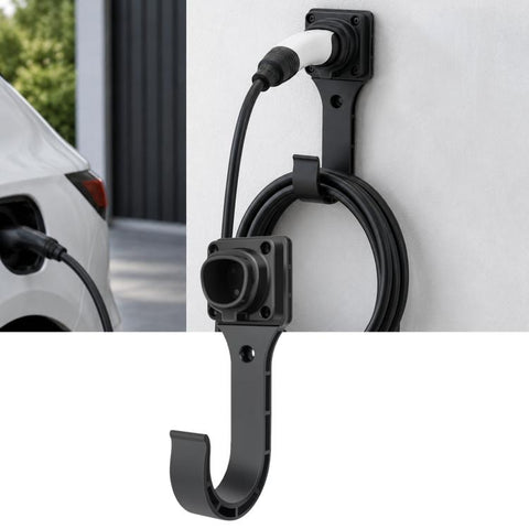 For Tesla NACS / US Standard Charger Hook Bracket EV Charging Cable Holder, Brick Wall, Charging Station