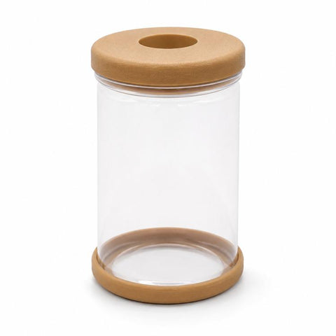 PET Plastic Hydroponic Planter Clear Self-Watering Plant Pot with Soft Silicone Plug & Non-Slip Base, Shatterproof Desktop Vase and Mini Fish Bowl for Pothos, Ivy, Herbs