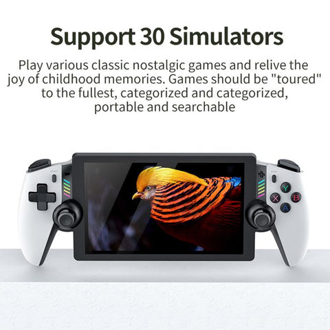 SJGAM M28 Vibration Experience 7 Inch IPS Large Screen Handheld Gaming Console, 128GB, 256GB