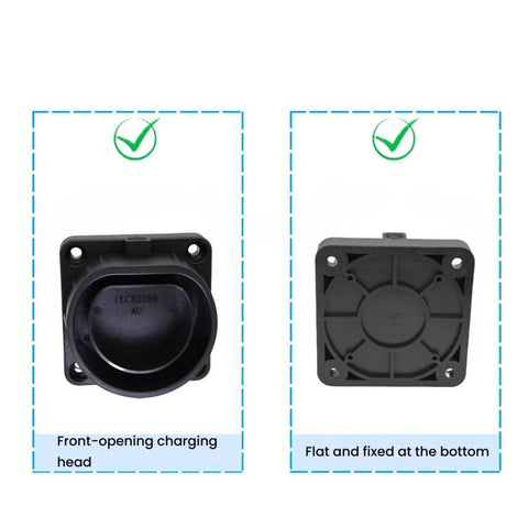 Type 2 EU Standard EV Charging Head Holder, Charging Pile Connector Bracket, For Type 2 EU Standard