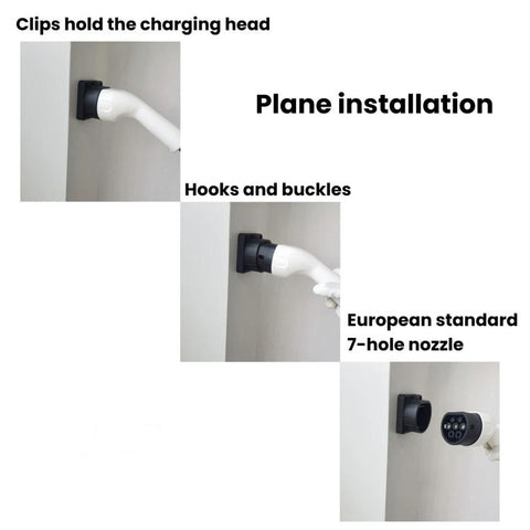 Type 2 EU Standard EV Charging Head Holder, Charging Pile Connector Bracket, For Type 2 EU Standard