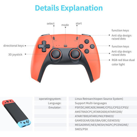 SJGAM M68 4K HD TV Game Console 3 In 1 Large 3D Arcade Machine, 64GB, 128GB, 256GB