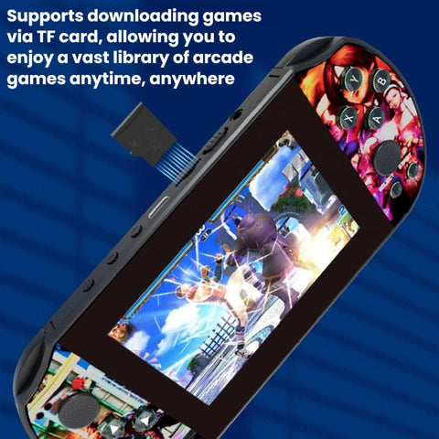Q3 HD Large-Screen Retro Joystick Handheld Game Console, Blue 32G, Blue 64G, Red 32G, Red  64G