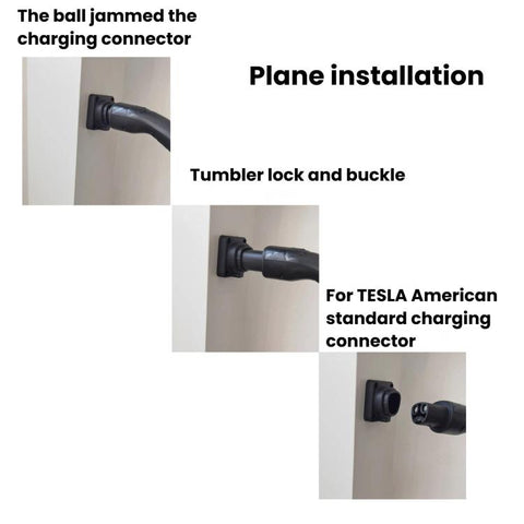 For Tesla NACS EV Charger Wall-Mounted Charging Connector Dock, For Tesla NACS Wall-Mounted