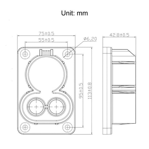 For CCS1 US Standard DC EV Charging Connector Bracket, For CCS1 US Standard