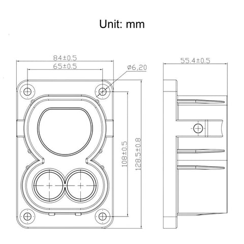 For EU CCS2 DC EV Charging Connector Bracket, For EU CCS2 DC