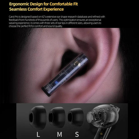 KZ-Carol Pro ANC Noise Reduction Bluetooth Earphones, Carol Pro