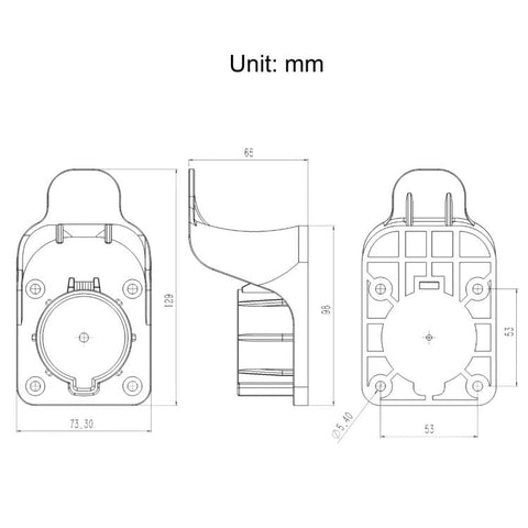 For J1772 US Standard EV Charging Connector & Cable Winder For Charging Pile, For J1772 US Standard 5-Hole