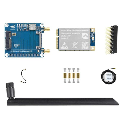 Waveshare For Raspberry Pi LoRaWAN Gateway Module Standard Mini-PCIe Socket, SX1302 868M, SX1302 868M With Expansion Board, SX1303 868M, SX1303 868M With Expansion Board, SX1302 915M, SX1302 915M With Expansion Board, SX1303 915M                       ...