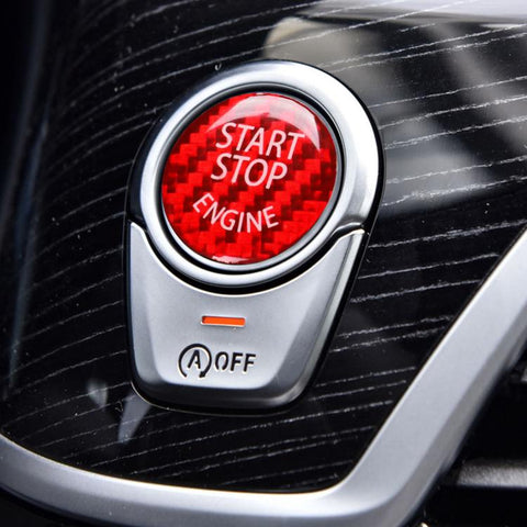 Epoxy Resin Engine Start Key Push Button Sticker For BMW F/E Chassis