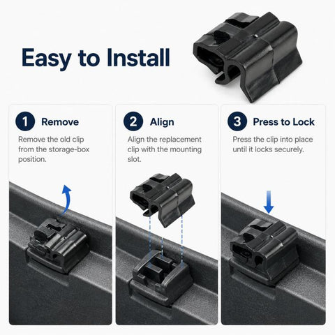 For Tesla Model 3 / Y Storage Compartment Securing Clips 1472872-00-C, 1472872-00-C
