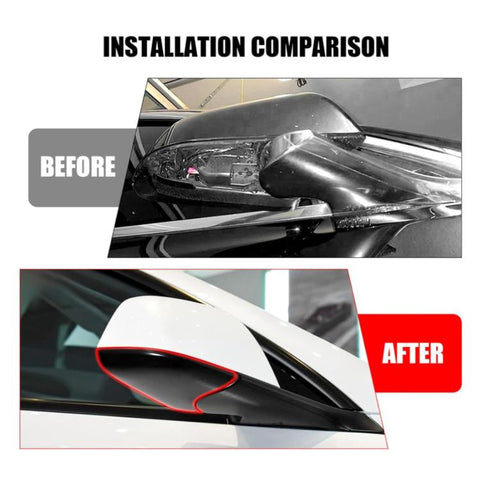 For 2017-2022 Tesla Model 3 Rearview Mirror Back Cover 22873005, Left, Right