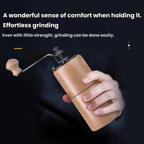 Small Portable Adjustable Hand-cranked Coffee Grinder, Beechwood Small, Beechwood Large, Black Walnut Small, Black Walnut Large, Beechwood Long, Oak Natural Color, Oak Coffee Color