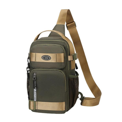 Portable Men Sports Chest Bag, Large Capacity Casual Shoulder Bag