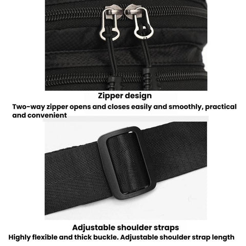Portable Men Sports Chest Bag, Large Capacity Casual Shoulder Bag