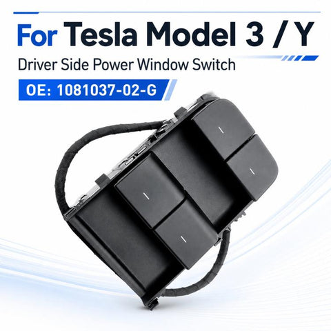 For 2021-2023 Tesla Model 3 / Y Driver Window Lift Switch 1081037-02-G, With Wiring, Without Wiring