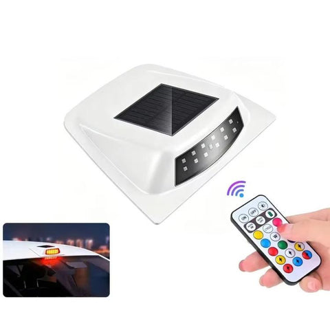 Car Roof LiDAR Decorative Cover Solar LED Daytime Running Lights High-Intensity Warning Lamp