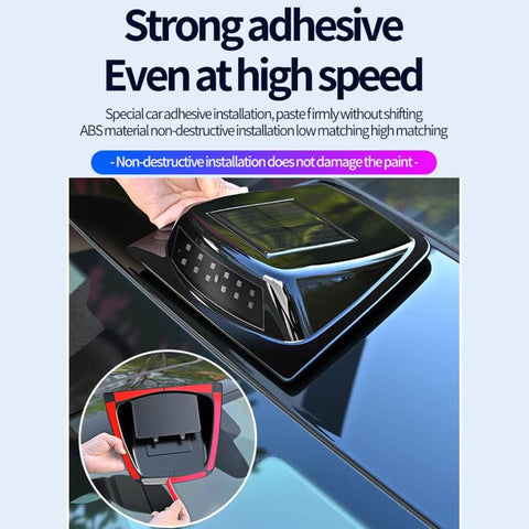 Car Roof LiDAR Decorative Cover Solar LED Daytime Running Lights High-Intensity Warning Lamp