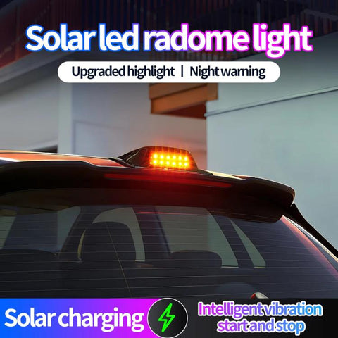 Car Roof LiDAR Decorative Cover Solar LED Daytime Running Lights High-Intensity Warning Lamp