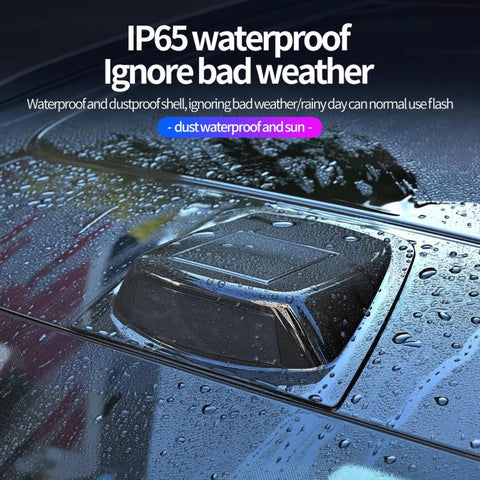 Car Roof LiDAR Decorative Cover Solar LED Daytime Running Lights High-Intensity Warning Lamp