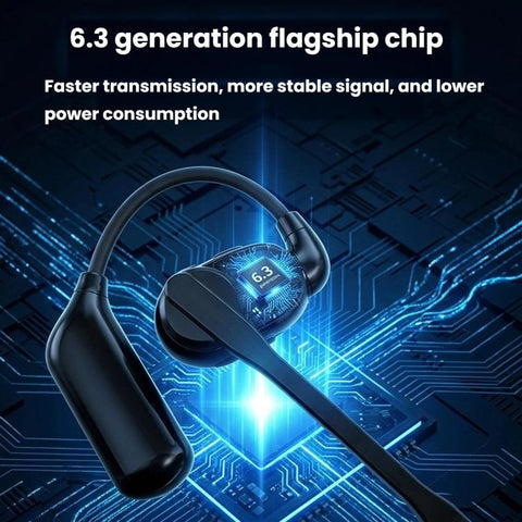 Ear-Hook Rotatable Bluetooth Earphone HD Noise Reduction Rainproof Earphone, V2