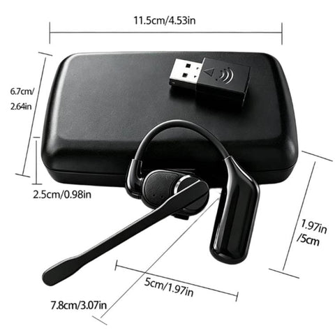 Ear-Hook Rotatable Bluetooth Earphone HD Noise Reduction Rainproof Earphone, V2