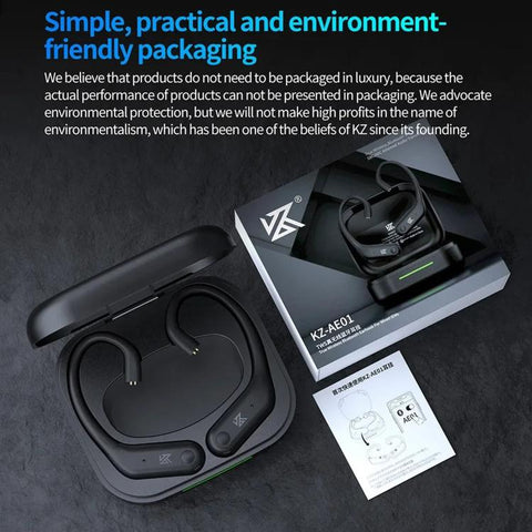 HD Wireless Bluetooth 5.4 Gaming Earphones Ear Hooks, AE01