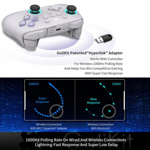 GuliKit NS39 KK3 MAX Controller With Hall Effect Joysticks & Triggers Supports Windows / Switch / Switch 2 / Android and iOS