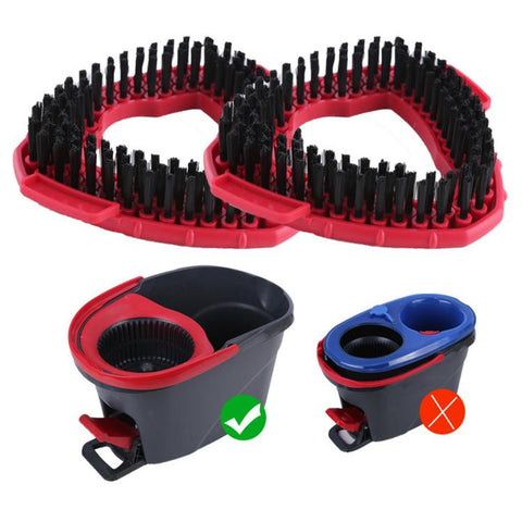 For Vileda / O-Cedar Triangular Rotating Mop Replacement Brush Household Brush For Floor & Bathroom