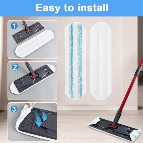For Vileda / O-Cedar H2prO Fiber Mop Refill Pad Replacement Part