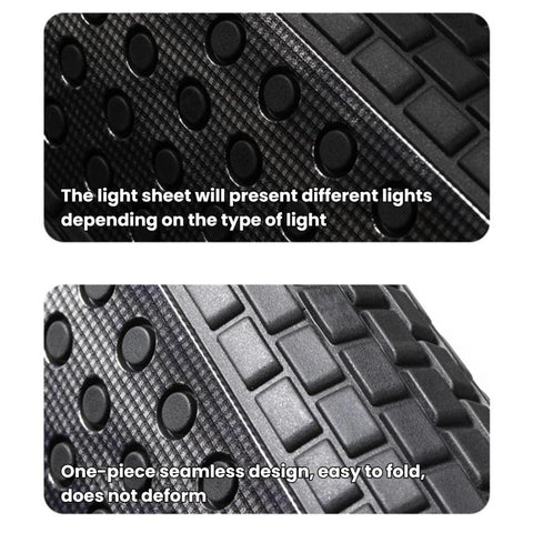 Trimable Silicone Car Floor Mats Waterproof Anti-Slip Foot Pads, Front, Rear