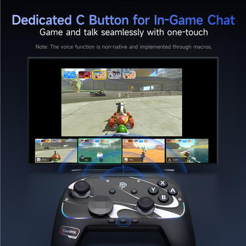 EasySMX S10 Wireless Controller for Nintendo Switch & Switch 2 Gamepad with NFC, HD Rumble & Swappable Faceplate