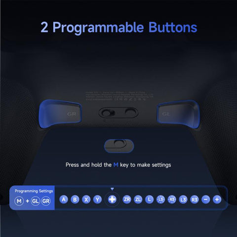 EasySMX S10 Wireless Controller for Nintendo Switch & Switch 2 Gamepad with NFC, HD Rumble & Swappable Faceplate