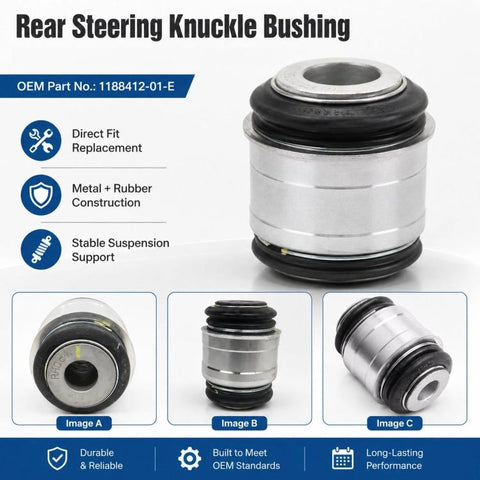 For 2017-2023 Tesla Model 3 / Y Rear Steering Knuckle Bushing 1188412-01-E, 1188412-01-E