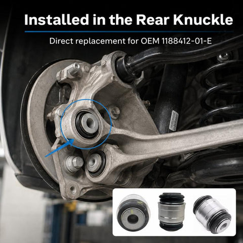 For 2017-2023 Tesla Model 3 / Y Rear Steering Knuckle Bushing 1188412-01-E, 1188412-01-E