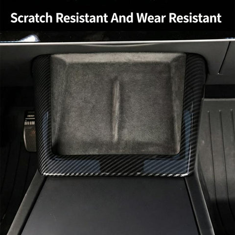 For Tesla Model 3 / Y Center Console Wireless Charger U-Shaped Decorative Protective Bezel
