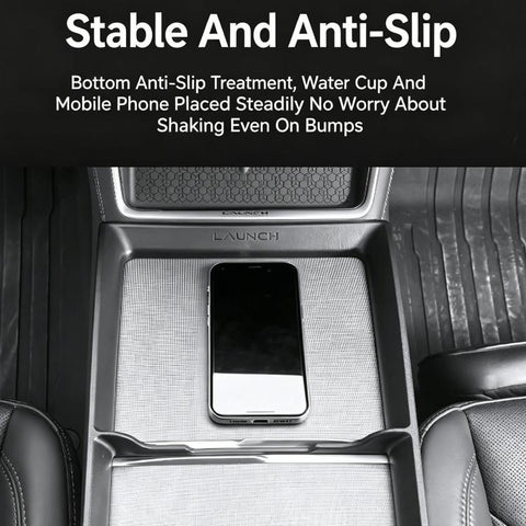 For Tesla Model Y / 3 / YL Center Console Storage Box Panel Frame