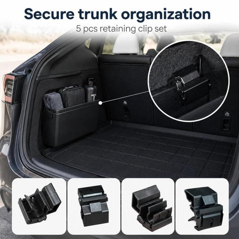 For Tesla Model 3 / Y 5pcs /Set Storage Box Mounting Clip 1472872-00-B, 1472872-00-B 5pcs