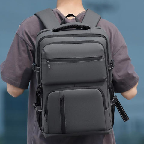 WEIXIEER B927 Men Minimalist Large-Capacity Backpack Waterproof Oxford Fabric Business Laptop Bag