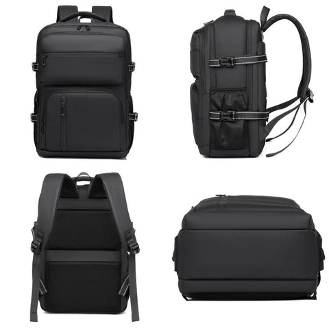 WEIXIEER B927 Men Minimalist Large-Capacity Backpack Waterproof Oxford Fabric Business Laptop Bag