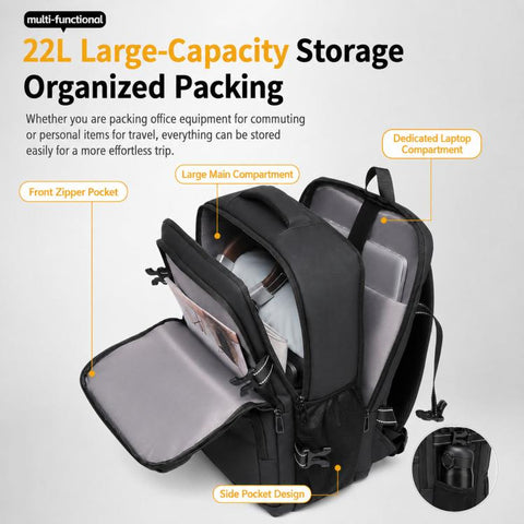 WEIXIEER B927 Men Minimalist Large-Capacity Backpack Waterproof Oxford Fabric Business Laptop Bag