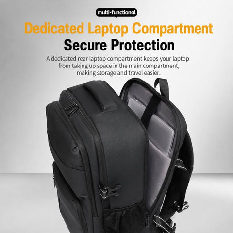 WEIXIEER B927 Men Minimalist Large-Capacity Backpack Waterproof Oxford Fabric Business Laptop Bag