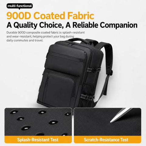 WEIXIEER B927 Men Minimalist Large-Capacity Backpack Waterproof Oxford Fabric Business Laptop Bag