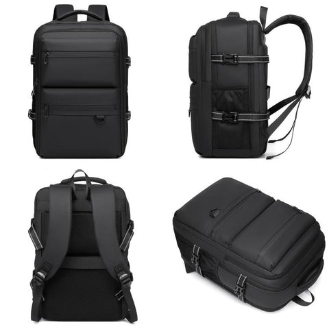 WEIXIER B928 Men Large-Capacity Waterproof Oxford Fabric Laptop Backpack Multifunctional Travel Bag