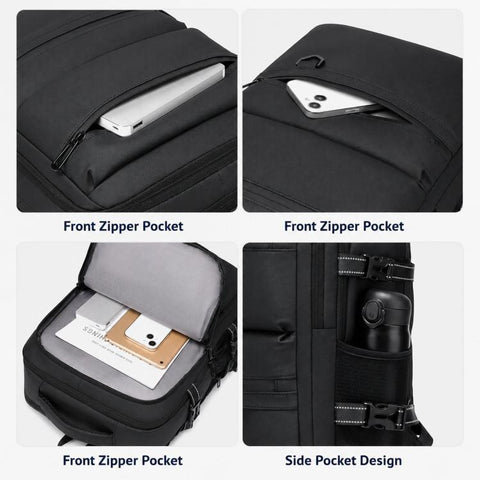 WEIXIER B928 Men Large-Capacity Waterproof Oxford Fabric Laptop Backpack Multifunctional Travel Bag