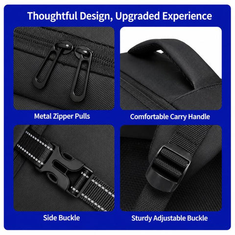 WEIXIER B928 Men Large-Capacity Waterproof Oxford Fabric Laptop Backpack Multifunctional Travel Bag